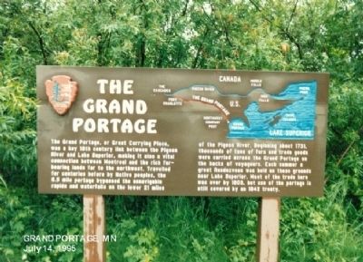 The Grand Portage Marker image. Click for full size.