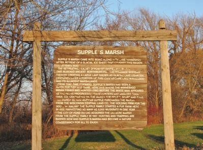 Supple's Marsh Marker. Click for full size. Supple's Marsh Marker image. Click for full size.