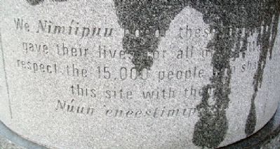 <i>Nim�ipuu</i> (Nez Perce) Honor Marker image. Click for full size.