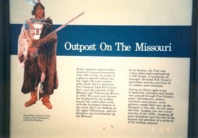 Outpost on the Missouri Marker image. Click for full size.