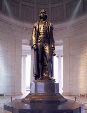 <i>Rudulph Evans's statue of Thomas Jefferson...</i>. Click for full size. <i>Rudulph Evans's statue of Thomas Jefferson...</i> image. Click for full size.