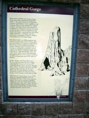 Cathedral Gorge Marker image. Click for full size.