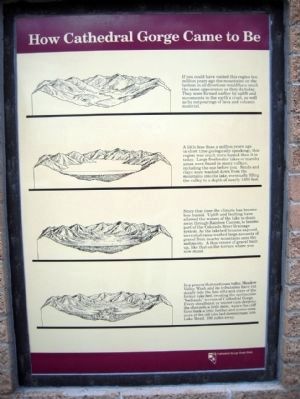 Geologic Marker on How Cathedral Gorge Came to Be image. Click for full size.