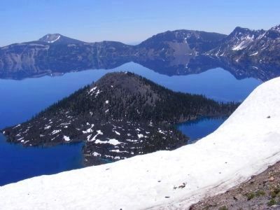 Wizard Island - Crater Lake National Park image. Click for full size.