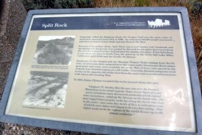 Split Rock Marker. Click for full size. Split Rock Marker image. Click for full size.