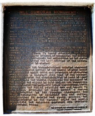 Hill Cumorah Monument Marker image. Click for full size.