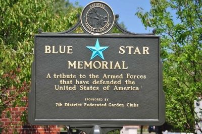 Blue Star Garden Marker image. Click for full size.