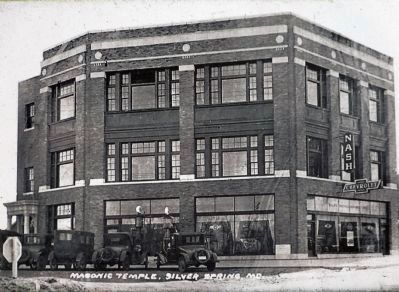 Silver Spring's 1927 Masonic Temple image. Click for full size.