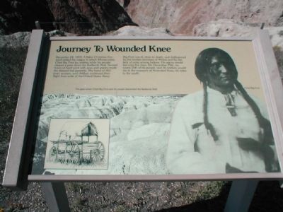 Journey to Wounded Knee Marker image. Click for full size.