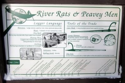 River Rats & Peavey Men Marker. Click for full size. River Rats & Peavey Men Marker image. Click for full size.