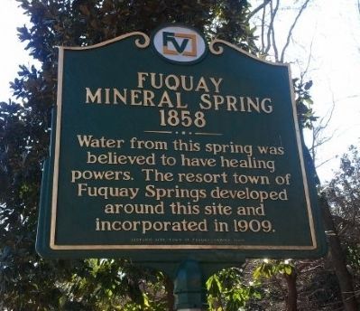 Fuquay Mineral Spring 1858 Marker image. Click for full size.