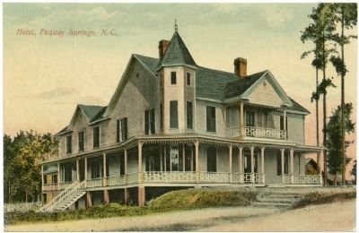Hotel, Fuquay Springs, N.C. Postcard image. Click for full size.