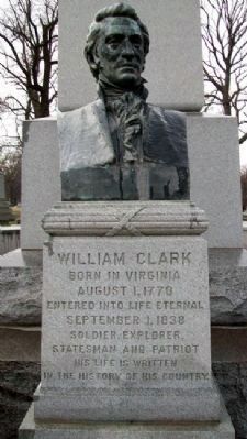 William Clark Monument Bust image. Click for full size.
