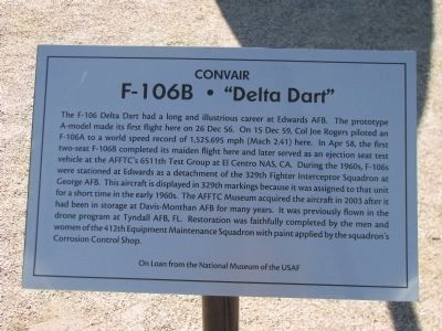 F-106B Delta Dart Marker image. Click for full size.