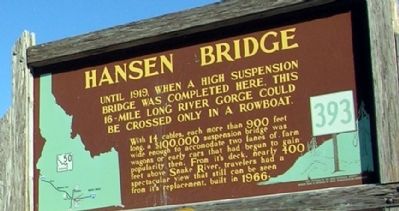Hansen Bridge Marker image. Click for full size.