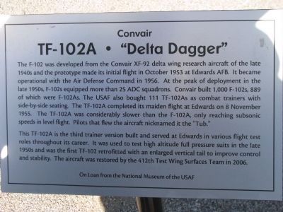 TF-102A Delta Dagger Marker image. Click for full size.
