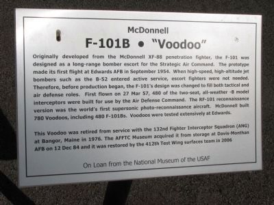 F-101B “Voodoo” Marker image. Click for full size.