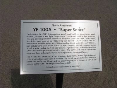 YF-100A “Super Sabre” Marker image. Click for full size.