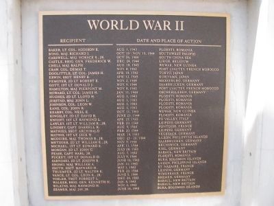 World War II - (3rd Plaque) image. Click for full size.