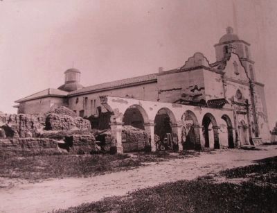 Mission San Luís Rey de Francia 1890 image. Click for full size.
