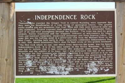 Independence Rock Marker image. Click for full size.