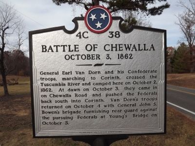 Battle Of Chewalla Marker image. Click for full size.