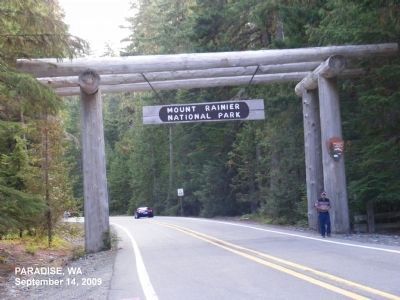 Entrance to the Mount Rainier National Park. Click for full size. Entrance to the Mount Rainier National Park image. Click for full size.