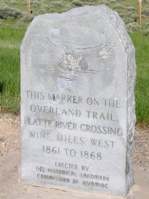 This Marker on the Overland Trail Marker image. Click for full size.