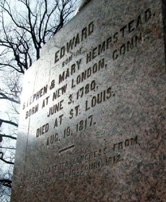 Edward Hempstead Marker. Click for full size. Edward Hempstead Marker image. Click for full size.