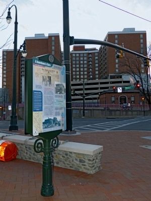 A Downtown is Born Marker in its current location image. Click for full size.
