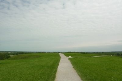 Top of Monks Mound. Click for full size. Top of Monks Mound image. Click for full size.