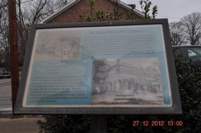 The Town of Spring Hill, Tennessee Marker image. Click for full size.