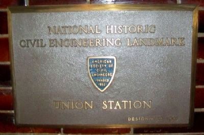 Union Station NHCE Landmark Marker. Click for full size. Union Station NHCE Landmark Marker image. Click for full size.