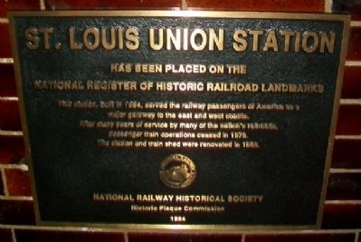 Union Station NRHRRL Marker. Click for full size. Union Station NRHRRL Marker image. Click for full size.