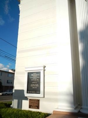 First Presbyterian Church Marker. Click for full size. First Presbyterian Church Marker image. Click for full size.