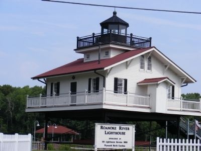 Roanoke River Lighthouse Marker image. Click for full size.