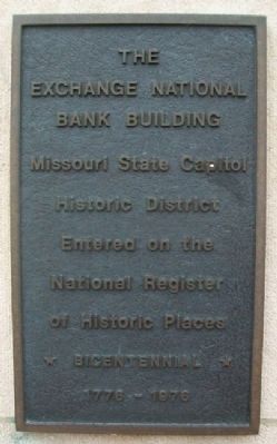 The Exchange National Bank Building Marker image. Click for full size.