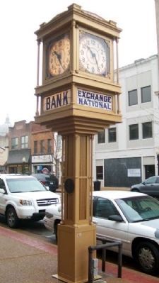 The Exchange National Bank Clock. Click for full size. The Exchange National Bank Clock image. Click for full size.