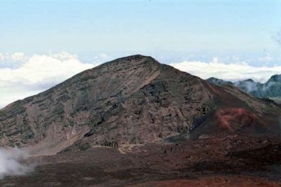 Haleakala National Park, as mentioned, Overlooks offer views of volcanic terrain image. Click for full size.