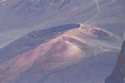 Haleakala National Park trail close-up image. Click for full size.