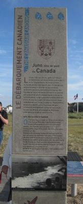 The Canadian Landing/Le Débarquement Canadien The Canadian Landing Marker image. Click for full size.