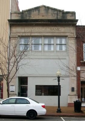 Exchange Bank Building and Marker image. Click for full size.