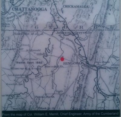 First Skirmish at Chickamauga map image. Click for full size.