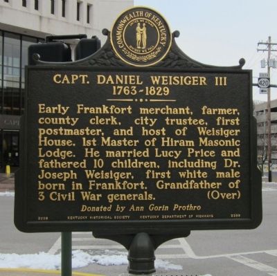Capt. Daniel Weisiger III Marker image. Click for full size.