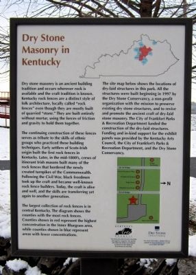 Dry Stone Masonry in Kentucky Marker image. Click for full size.