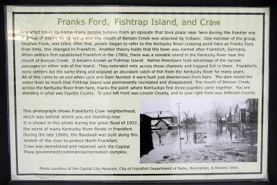 Franks Ford, Fishtrap Island, and Craw Marker image. Click for full size.