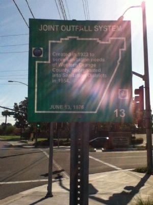 Joint Outfall System Marker. Click for full size. Joint Outfall System Marker image. Click for full size.