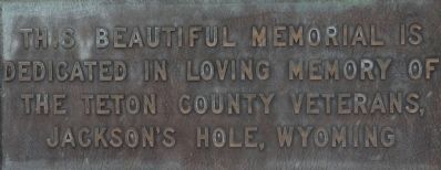 Teton County Veterans Memorial Marker image. Click for full size.
