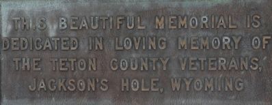 Teton County Veterans Memorial Marker image. Click for full size.