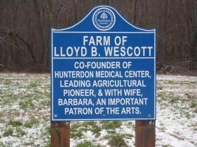 Farm of Lloyd B. Wescott Marker image. Click for full size.